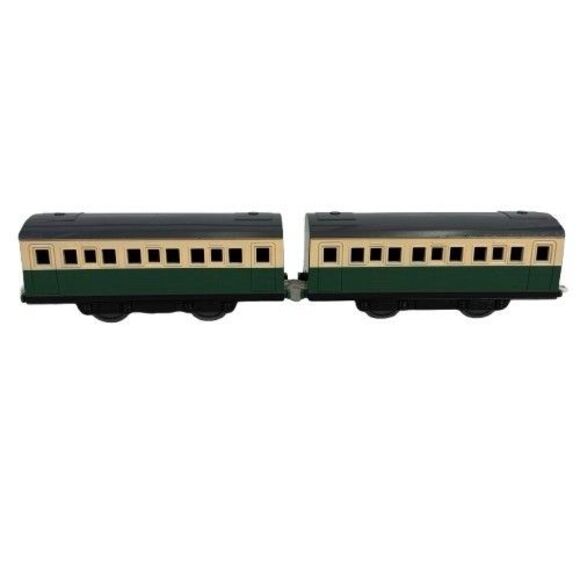 Thomas & Friends TOMY Trackmaster Gordons Green Express Coach Passenger Cars Set - Picture 7 of 11
